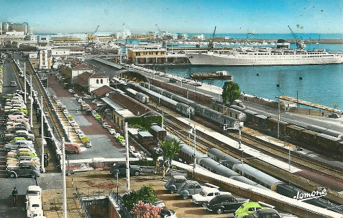 Alger la gare et le port 