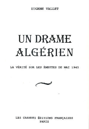 livre un drame algeri